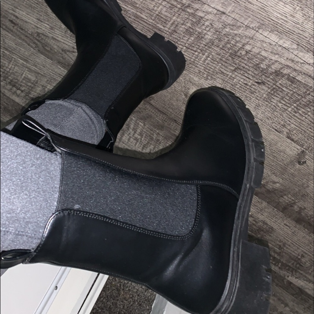 Black Platform Boots - image 2